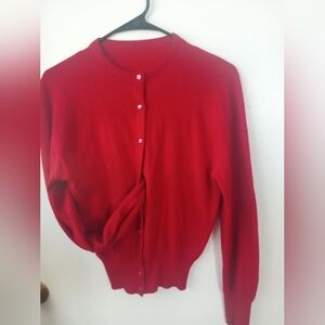 Vintage Red Women's Cardigan